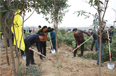 “播種綠色·點(diǎn)綴涇河” --基泰集團(tuán)成功舉行2016年涇河新城植樹節(jié)活動